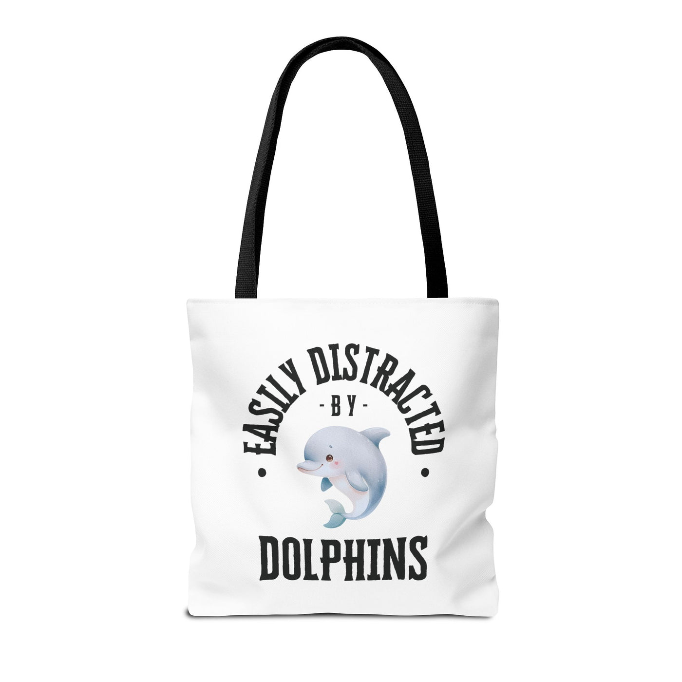 Easily Distracted by Dolphins Beach Tote Bag