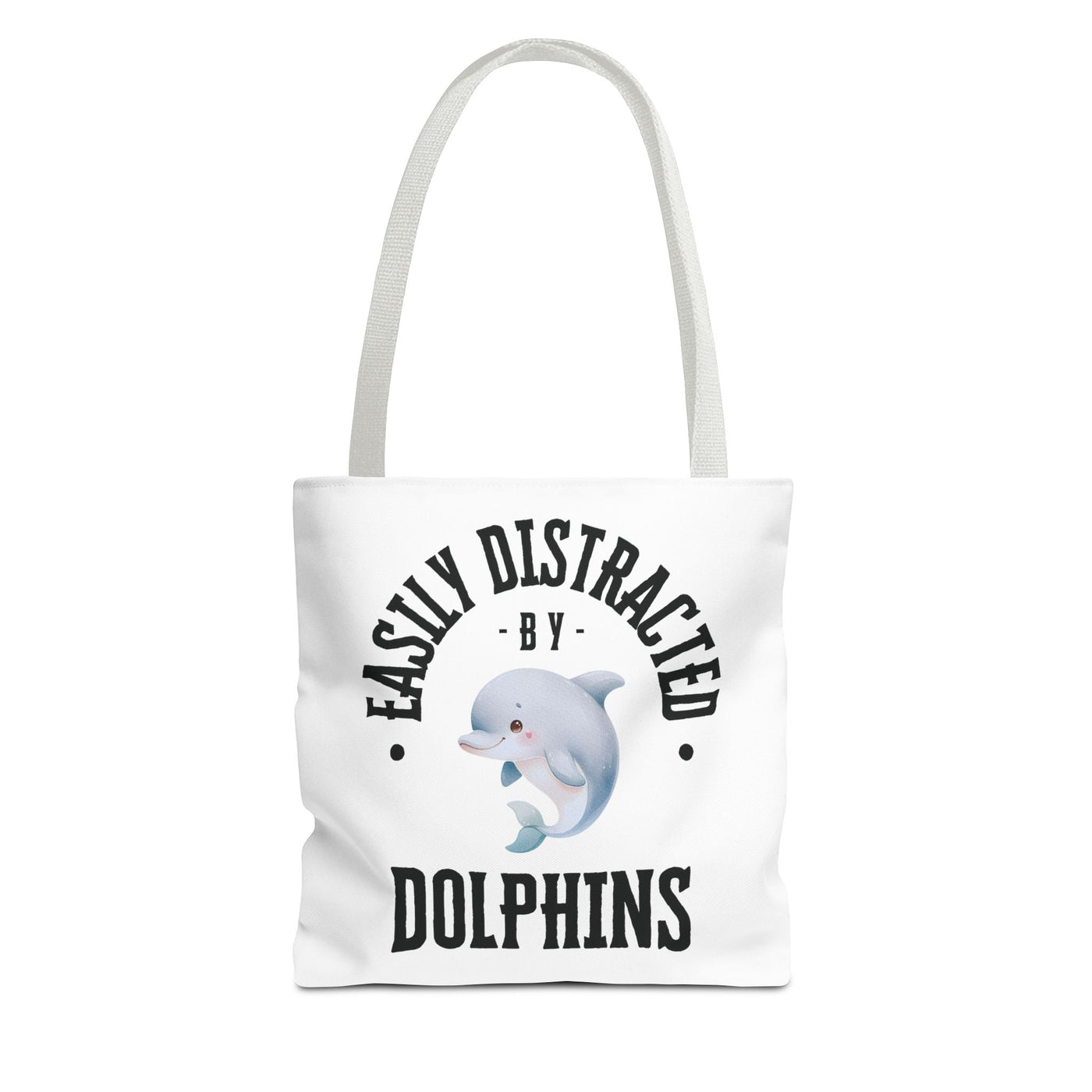 Easily Distracted by Dolphins Beach Tote Bag