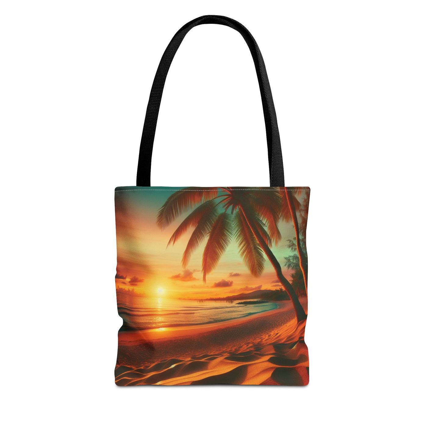 Tropical Sunset Beach Tote Bag