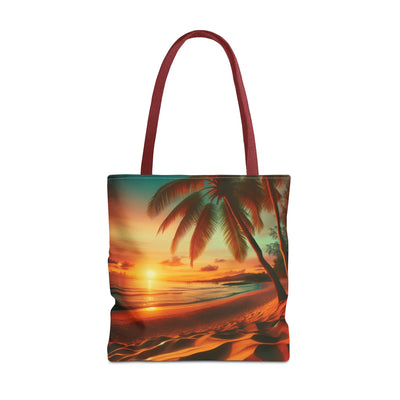 Tropical Sunset Beach Tote Bag