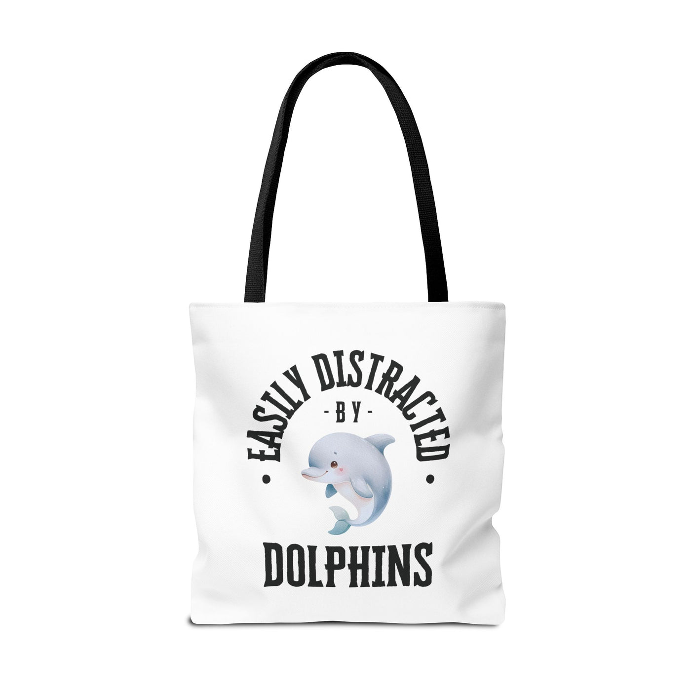 Easily Distracted by Dolphins Beach Tote Bag