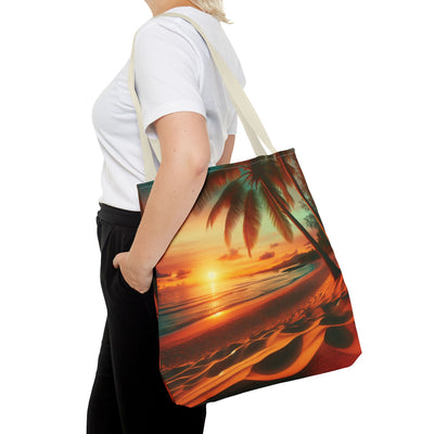 Tropical Sunset Beach Tote Bag