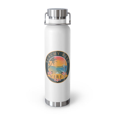 Beachy Keen Vibes Insulated Water Bottle – 22oz Stainless Steel, Leak-Proof, BPA-Free
