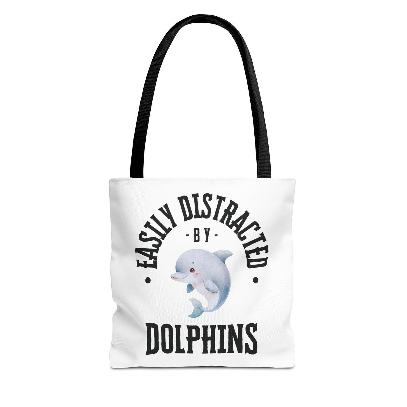 Easily Distracted by Dolphins Beach Tote Bag