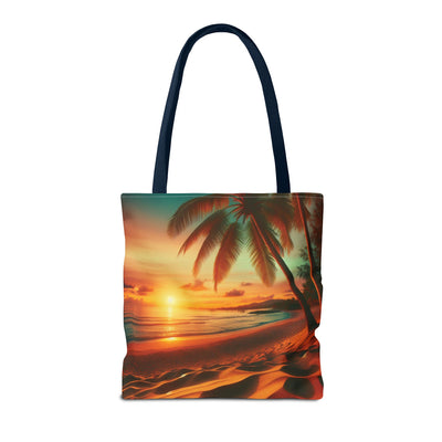 Tropical Sunset Beach Tote Bag