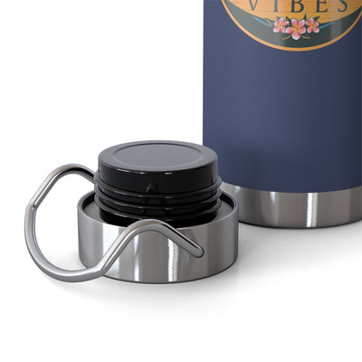 Beachy Keen Vibes Insulated Water Bottle – 22oz Stainless Steel, Leak-Proof, BPA-Free
