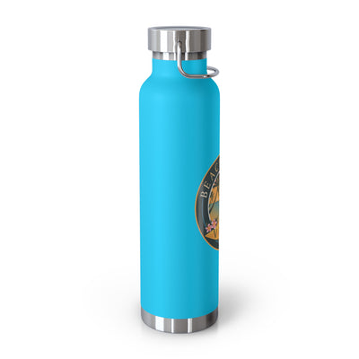Beachy Keen Vibes Insulated Water Bottle – 22oz Stainless Steel, Leak-Proof, BPA-Free