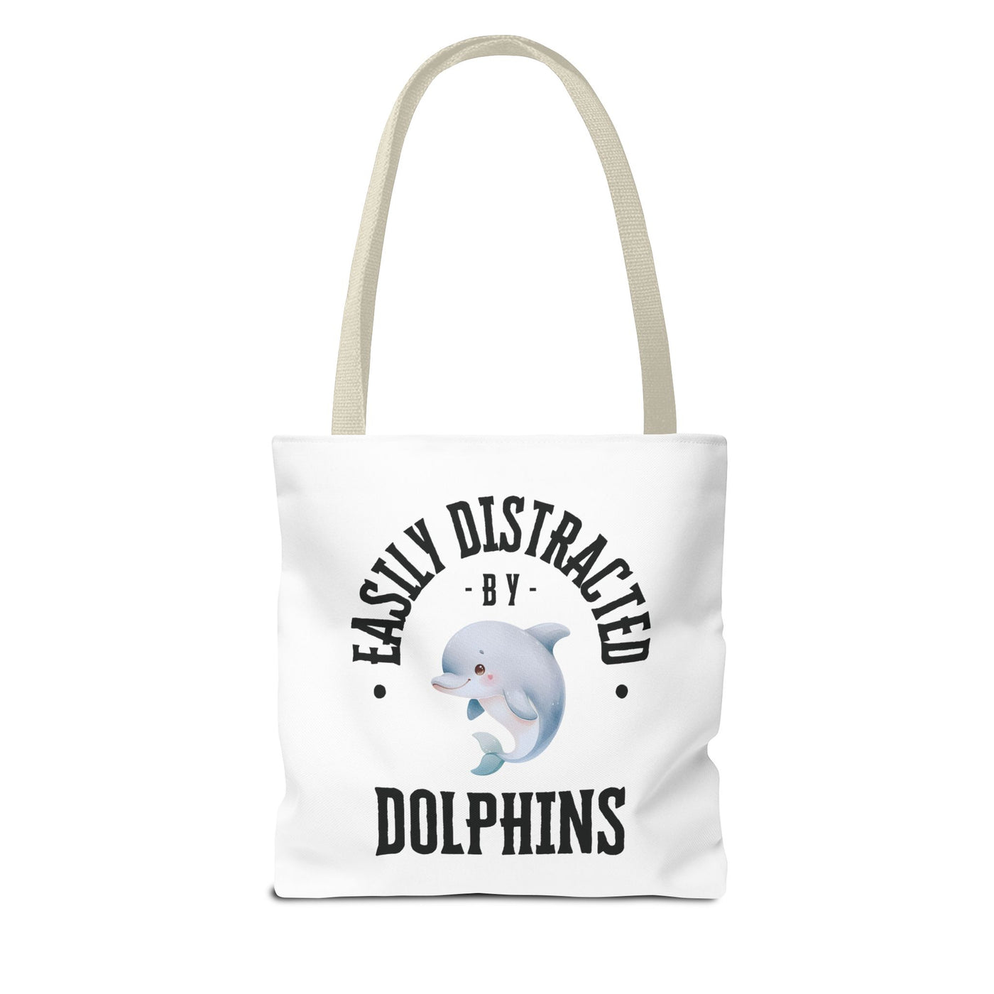 Easily Distracted by Dolphins Beach Tote Bag