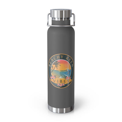 Beachy Keen Vibes Insulated Water Bottle – 22oz Stainless Steel, Leak-Proof, BPA-Free