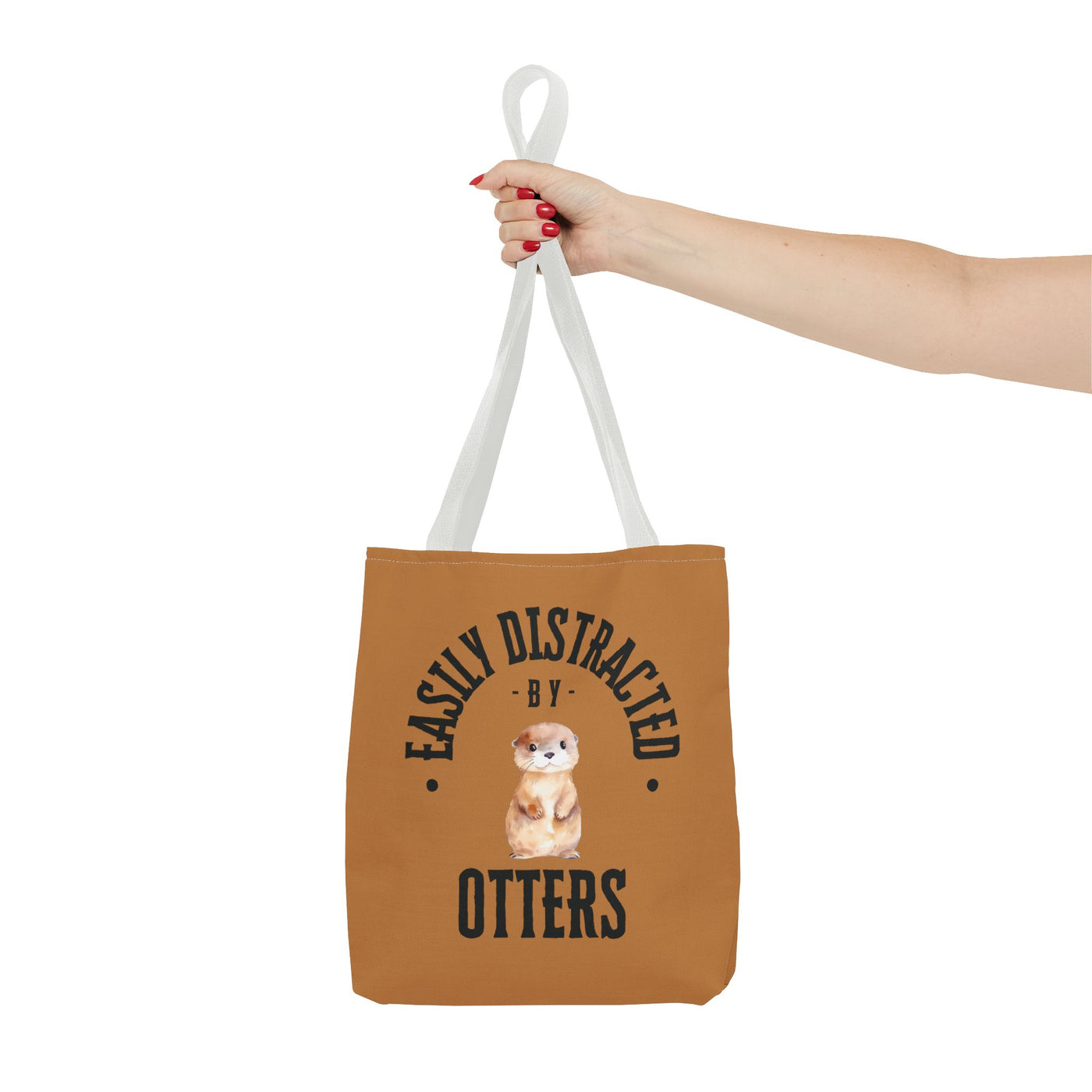 Easily Distracted by Otters Beach Tote Bag