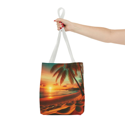 Tropical Sunset Beach Tote Bag