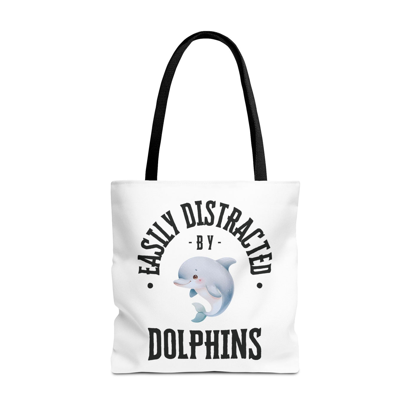 Easily Distracted by Dolphins Beach Tote Bag