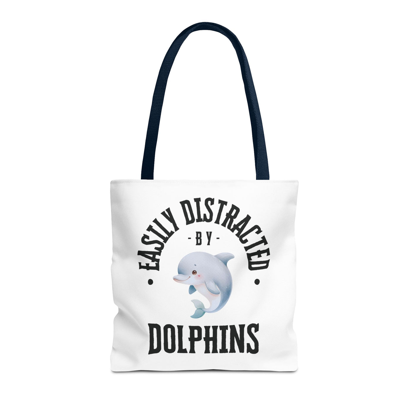 Easily Distracted by Dolphins Beach Tote Bag