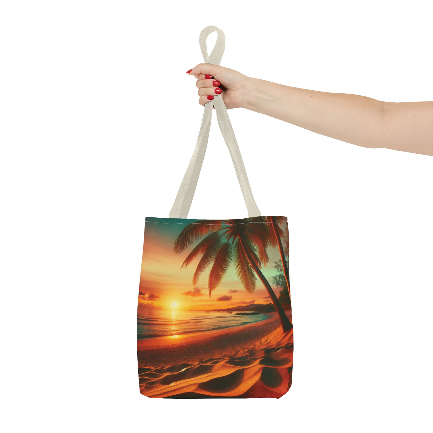 Tropical Sunset Beach Tote Bag