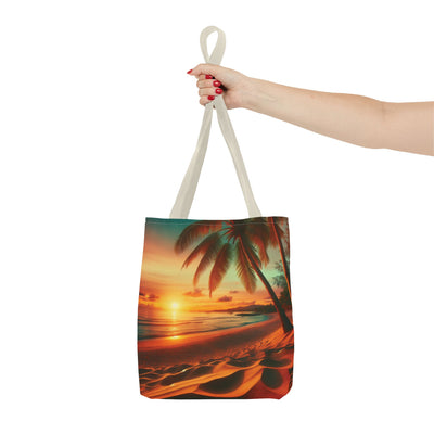 Tropical Sunset Beach Tote Bag
