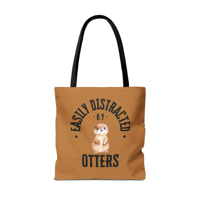 Easily Distracted by Otters Beach Tote Bag