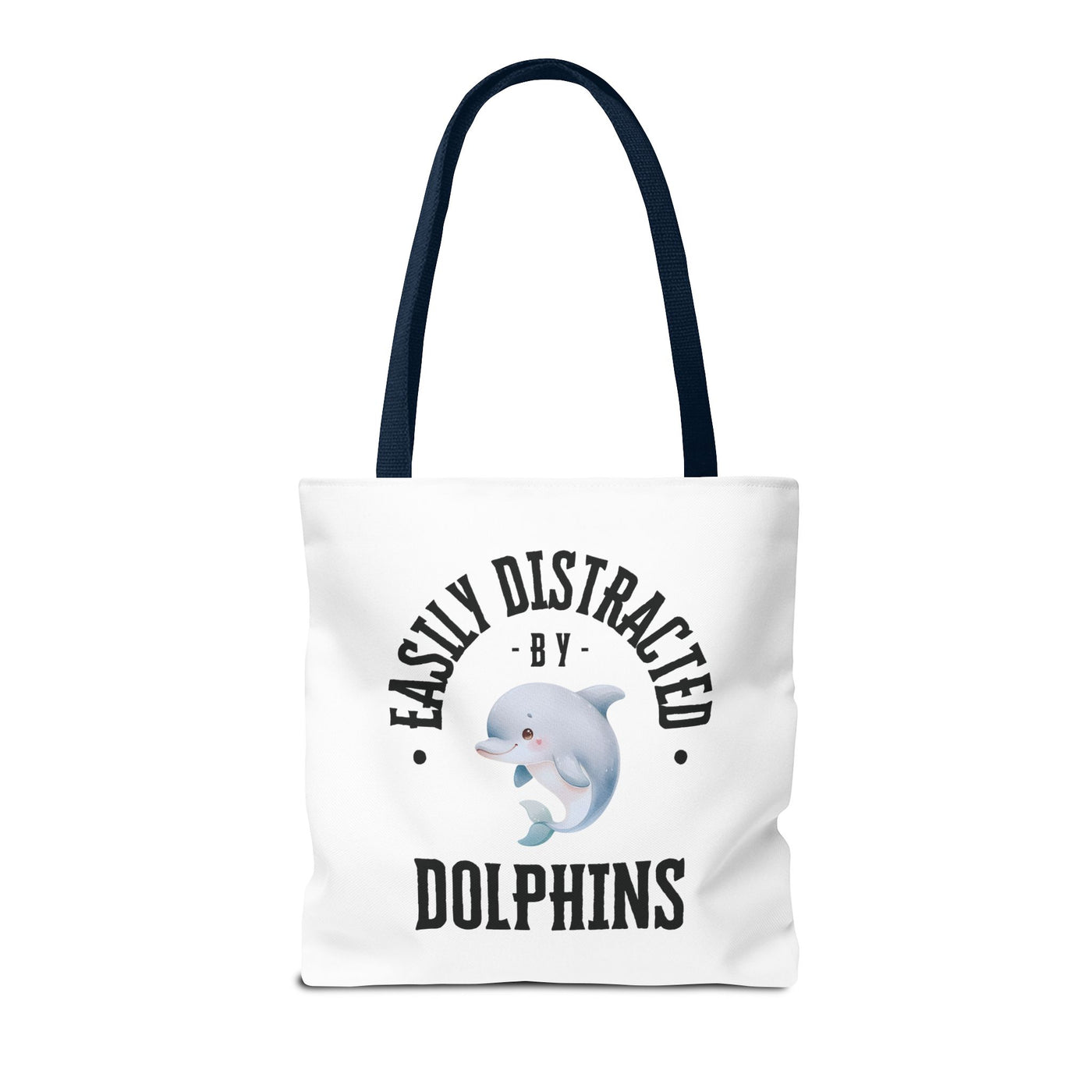 Easily Distracted by Dolphins Beach Tote Bag