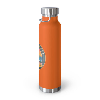 Beachy Keen Vibes Insulated Water Bottle – 22oz Stainless Steel, Leak-Proof, BPA-Free