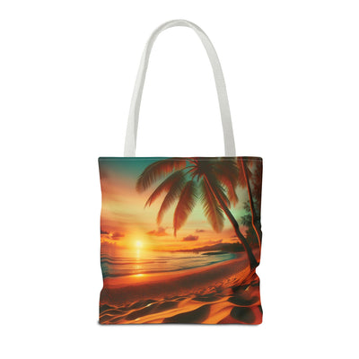 Tropical Sunset Beach Tote Bag