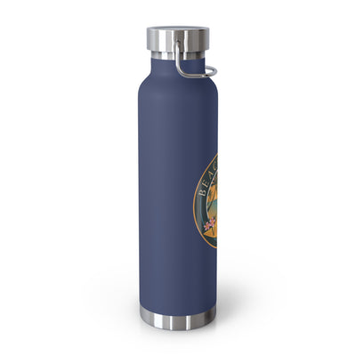 Beachy Keen Vibes Insulated Water Bottle – 22oz Stainless Steel, Leak-Proof, BPA-Free