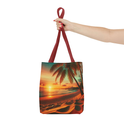 Tropical Sunset Beach Tote Bag