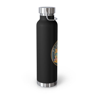 Beachy Keen Vibes Insulated Water Bottle – 22oz Stainless Steel, Leak-Proof, BPA-Free