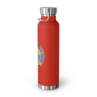 Beachy Keen Vibes Insulated Water Bottle – 22oz Stainless Steel, Leak-Proof, BPA-Free