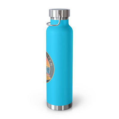 Beachy Keen Vibes Insulated Water Bottle – 22oz Stainless Steel, Leak-Proof, BPA-Free