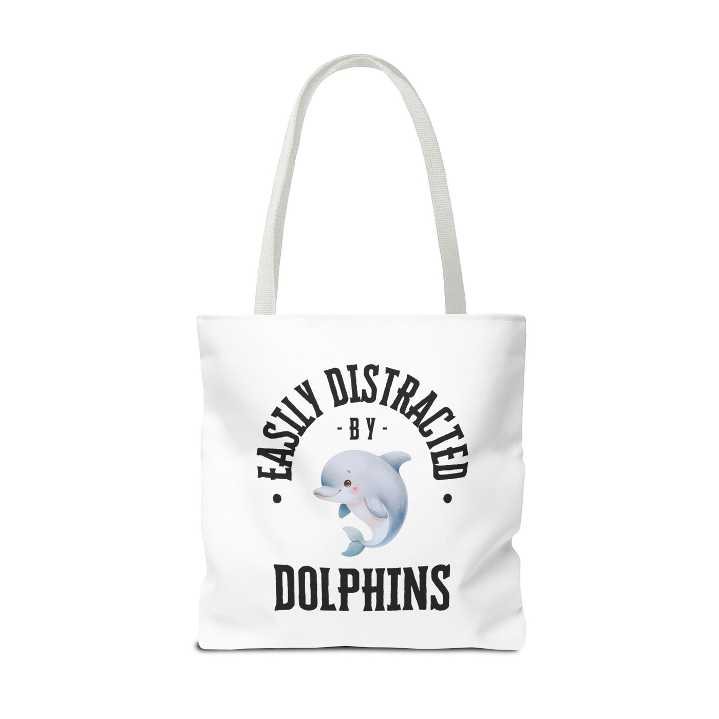 Easily Distracted by Dolphins Beach Tote Bag