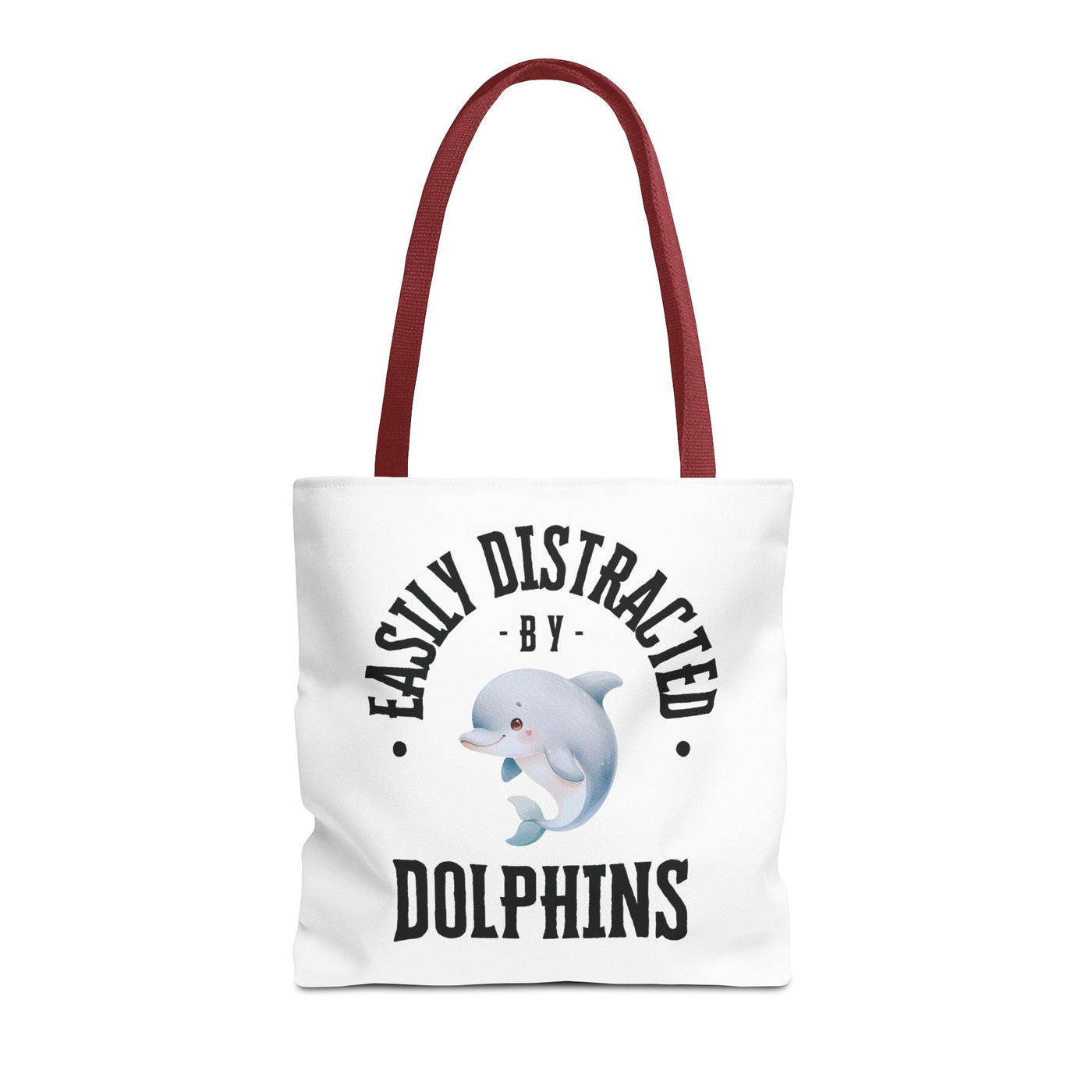 Easily Distracted by Dolphins Beach Tote Bag