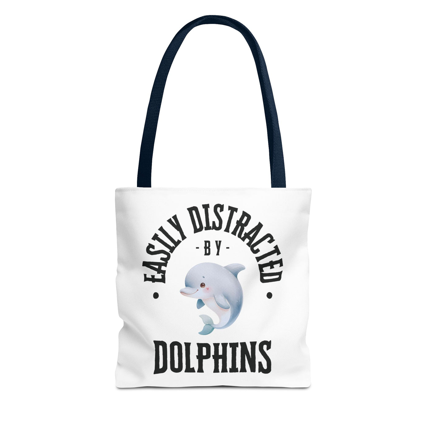 Easily Distracted by Dolphins Beach Tote Bag