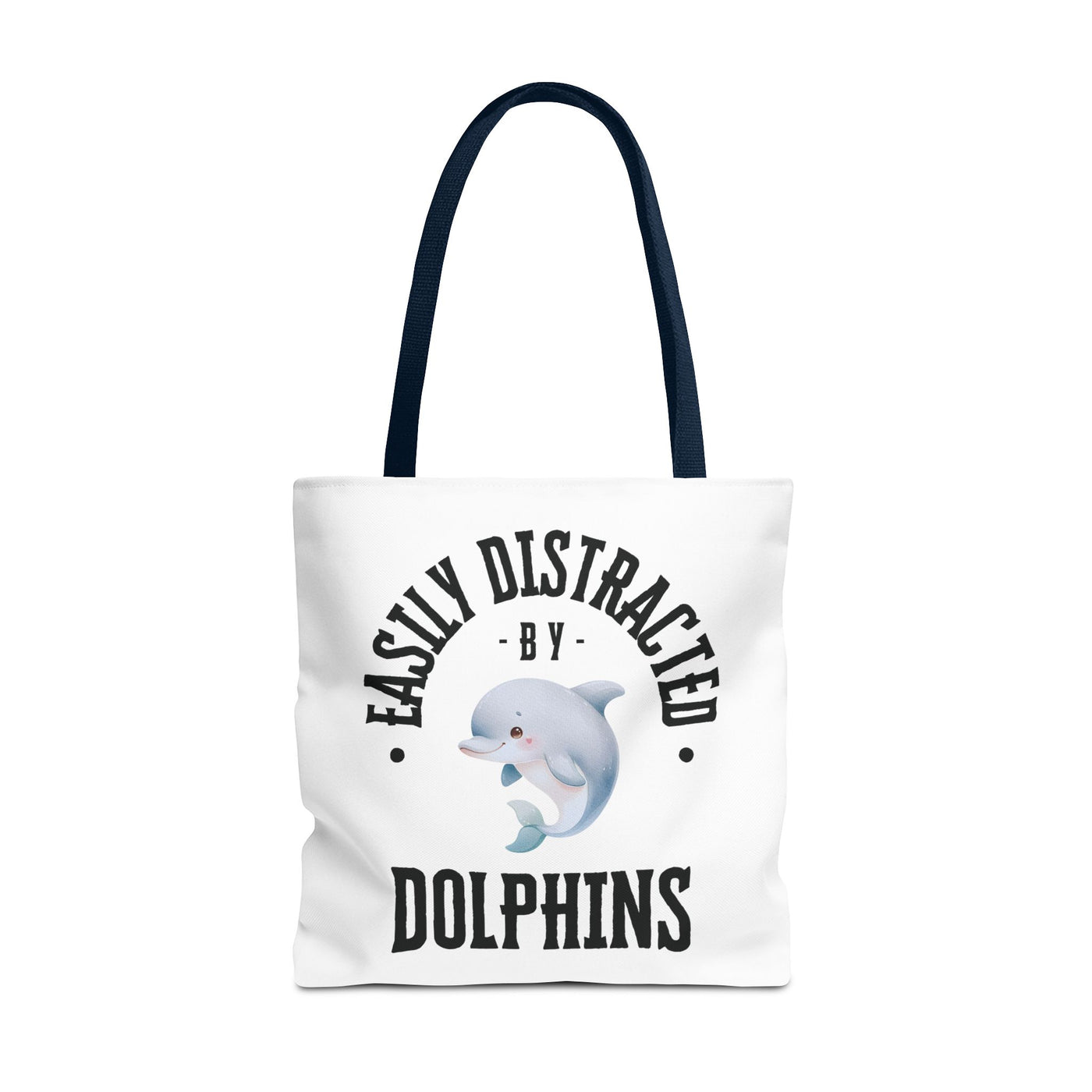 Easily Distracted by Dolphins Beach Tote Bag