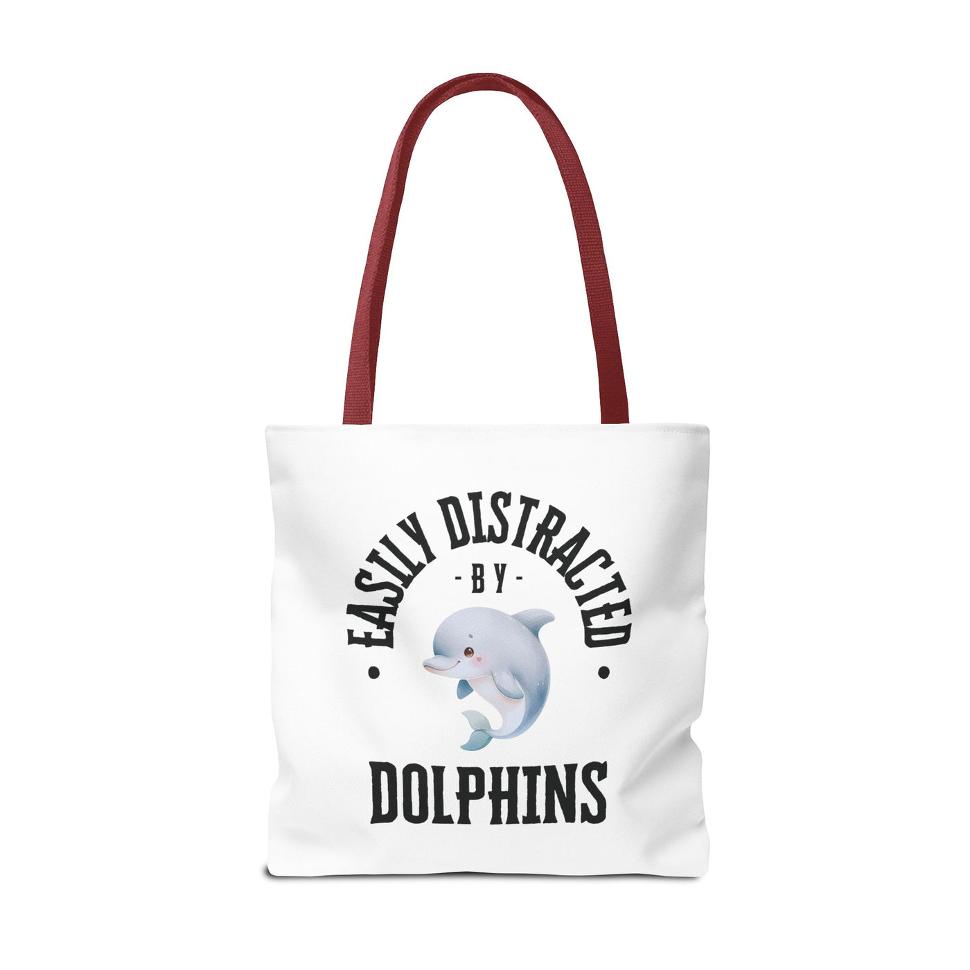 Easily Distracted by Dolphins Beach Tote Bag
