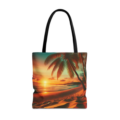 Tropical Sunset Beach Tote Bag