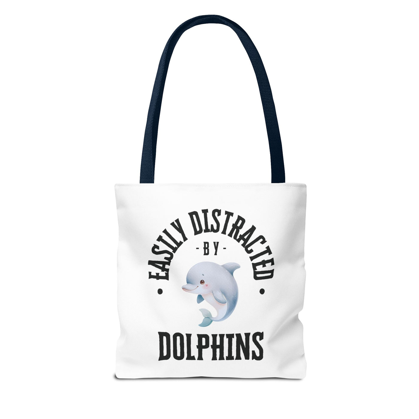 Easily Distracted by Dolphins Beach Tote Bag