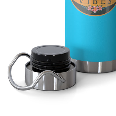 Beachy Keen Vibes Insulated Water Bottle – 22oz Stainless Steel, Leak-Proof, BPA-Free