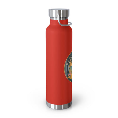 Beachy Keen Vibes Insulated Water Bottle – 22oz Stainless Steel, Leak-Proof, BPA-Free