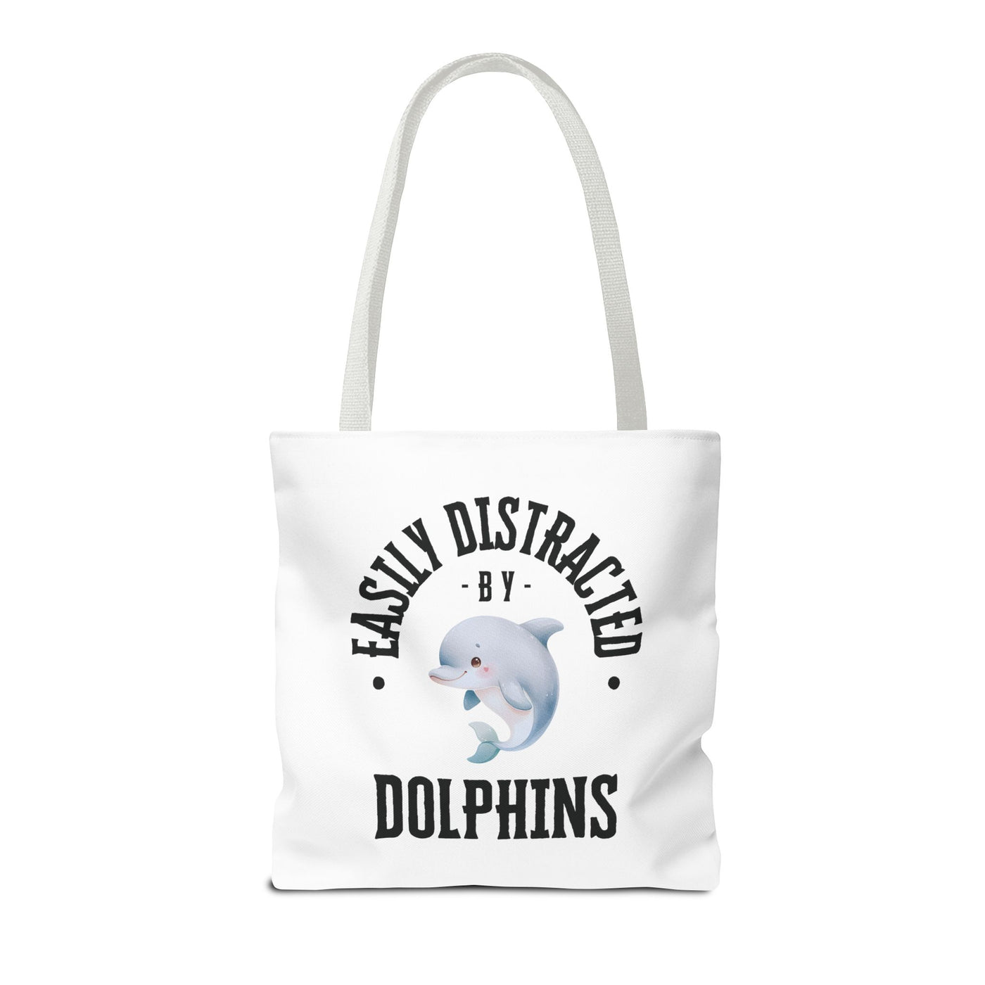 Easily Distracted by Dolphins Beach Tote Bag