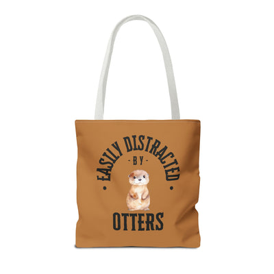 Easily Distracted by Otters Beach Tote Bag