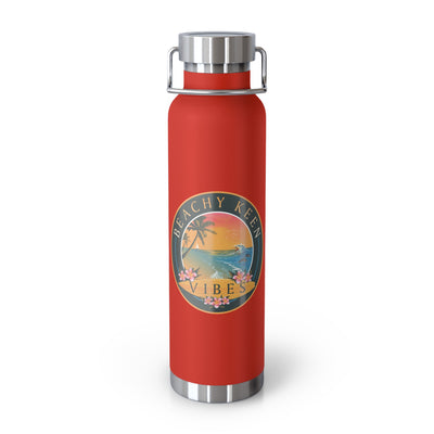 Beachy Keen Vibes Insulated Water Bottle – 22oz Stainless Steel, Leak-Proof, BPA-Free