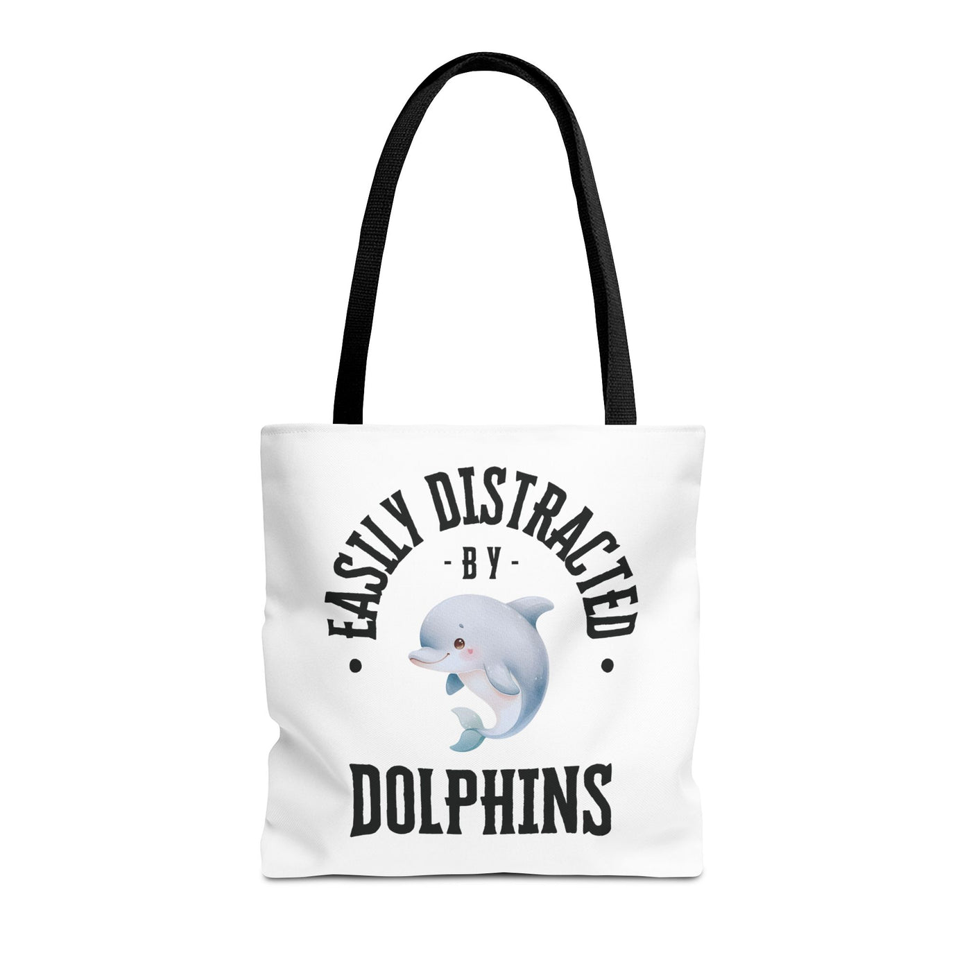 Easily Distracted by Dolphins Beach Tote Bag