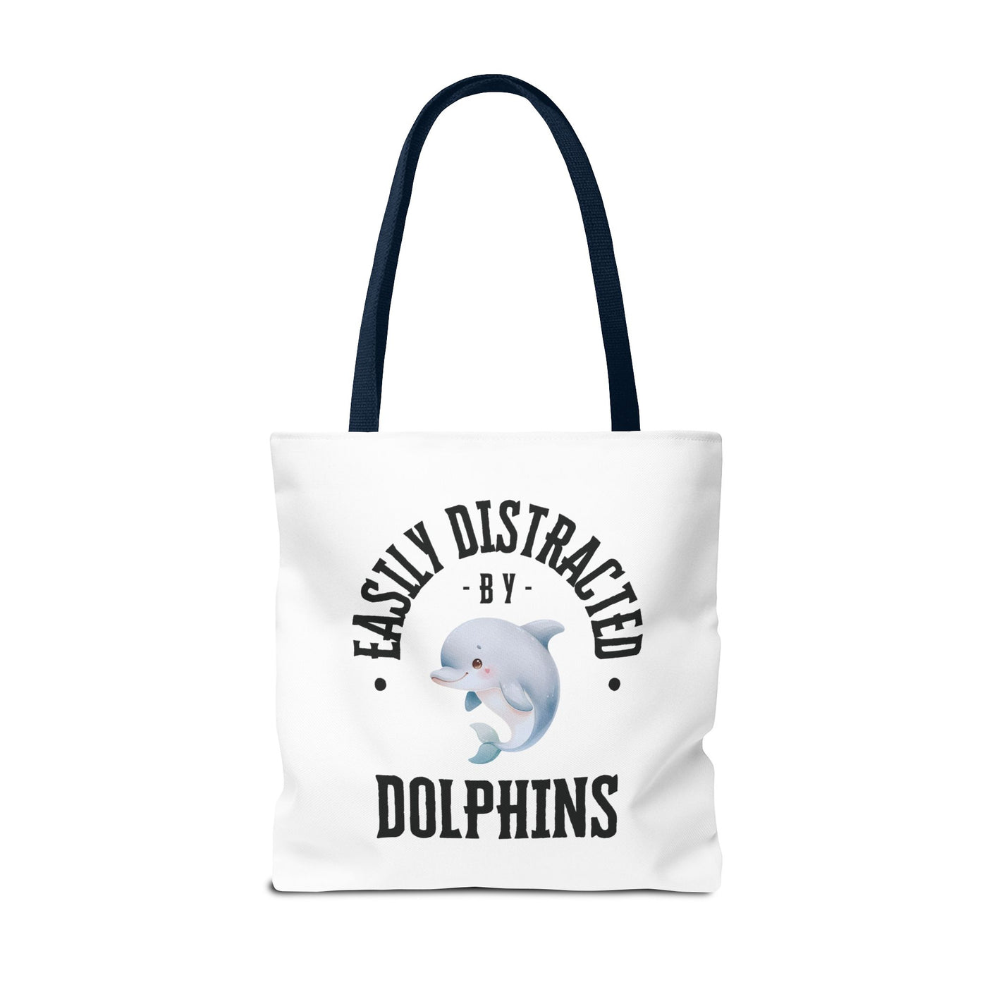 Easily Distracted by Dolphins Beach Tote Bag