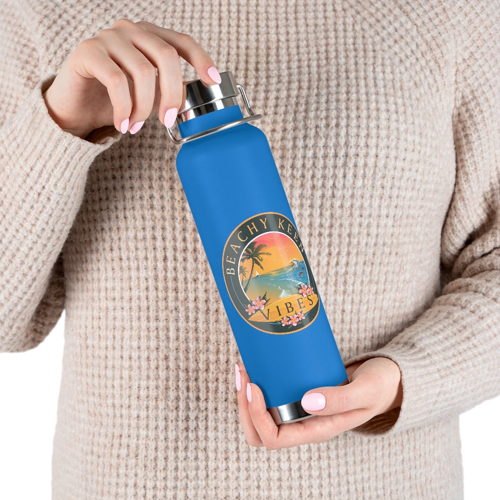 Beachy Keen Vibes 22oz Vacuum Insulated Bottle