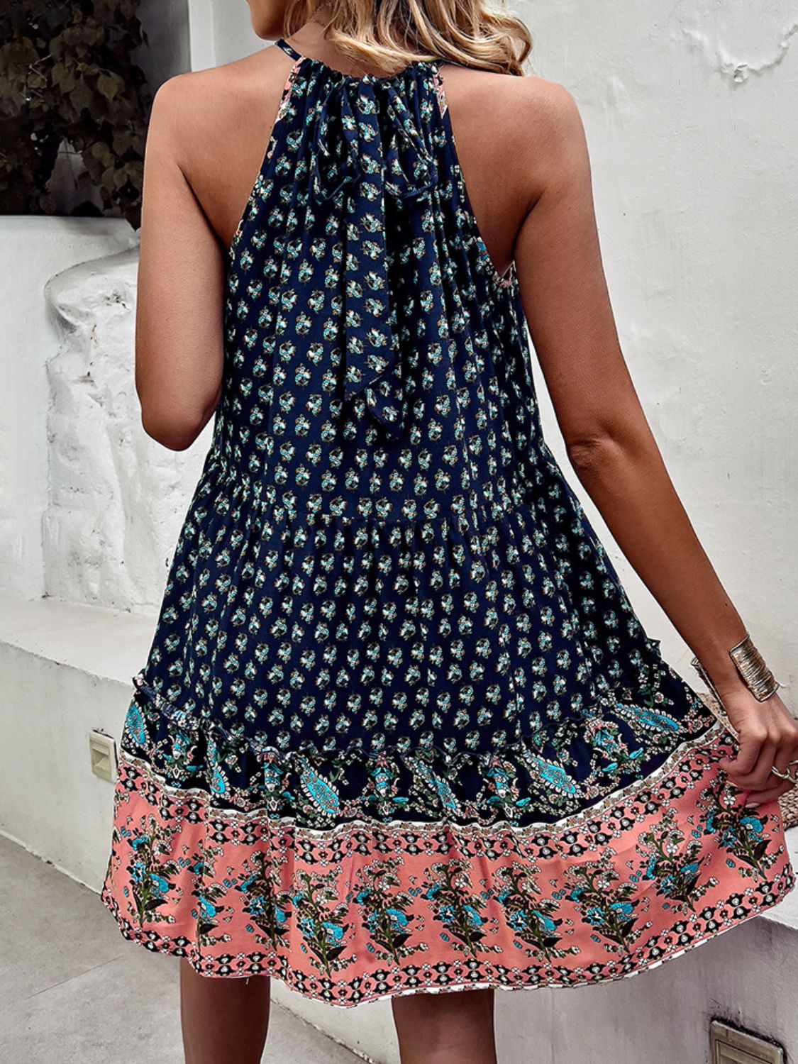 Bohemian Tiered Grecian Dress