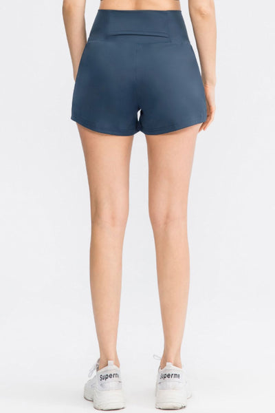 Elastic Waistband Yoga Shorts