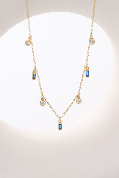 18K Gold Plated Multi-Charm Chain Necklace