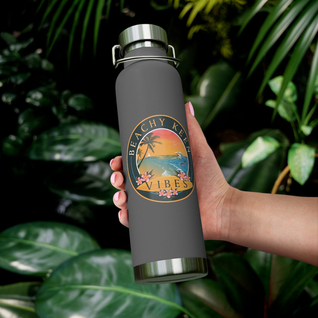 Beachy Keen Vibes 22oz Vacuum Insulated Bottle