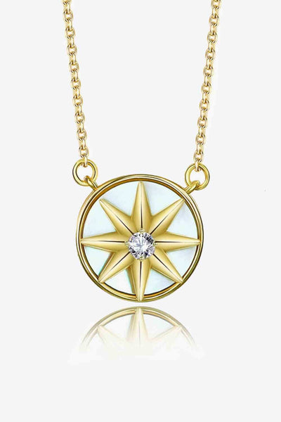 Cubic Zirconia Star Pendant Necklace