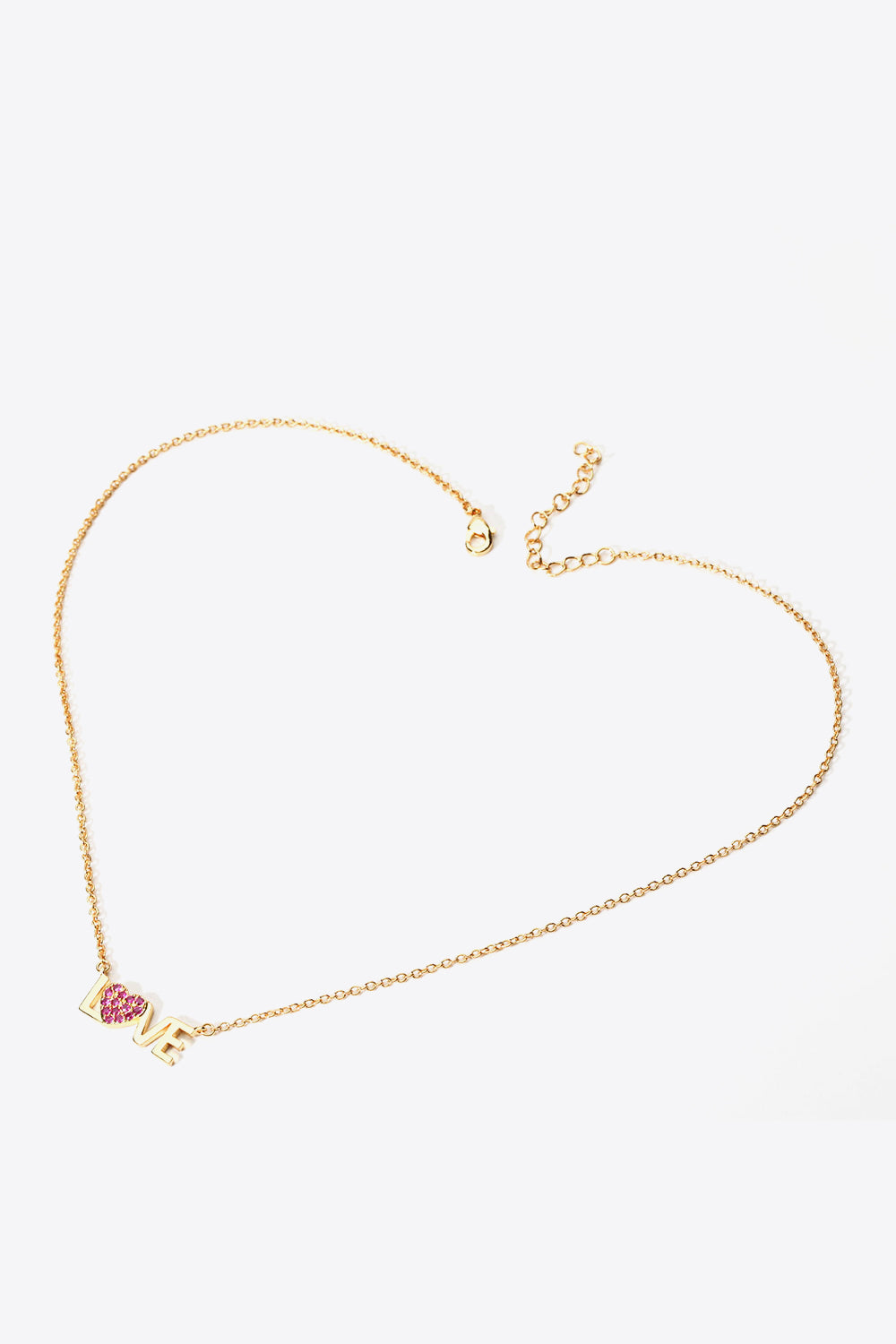 18K Gold Plated LOVE Pendant Necklace