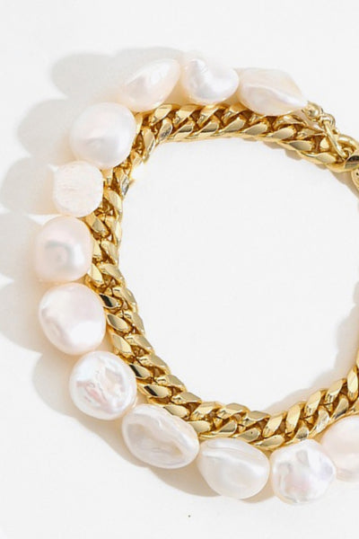 Two-Tone Double-Layered Bracelet